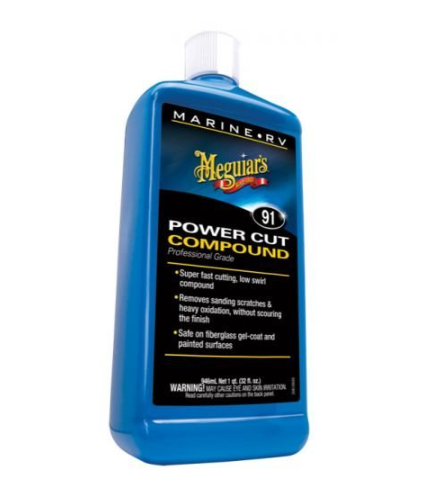 Pasta polish pentru ambarcatiuni MEGUIARS Marine/RV Pro Grade Power Cut Compound M9132, 946 ml