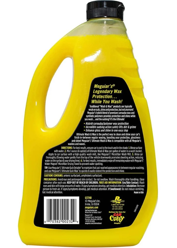 Sampon auto cu ceara MEGUIARS Ultimate Wash and Wax G17748, 1.42 litri