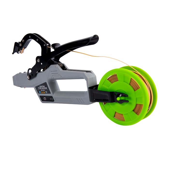 Aparat electric de legat via MICUL FERMIER GF-2600, capacitate legare 45 mm, cu acumulator 4.2V, 2.0 AH, cu rola legare
