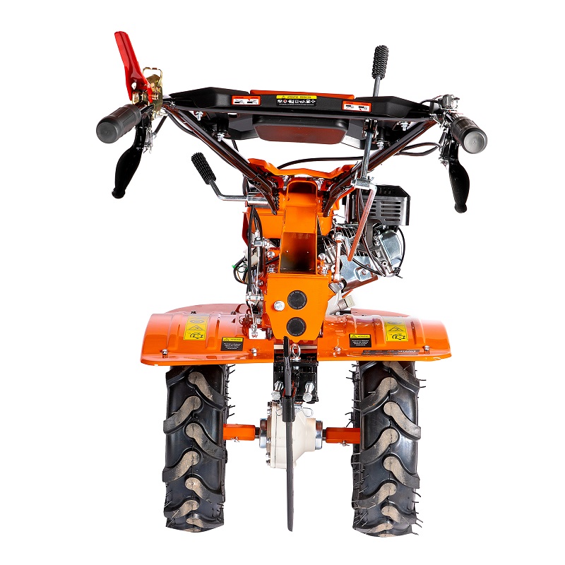 Motocultor DETOOLZ DZ-MT1004-S001-G01, motor benzina 4T, 212 CC, 8.5 CP, 4 viteze, pornire manuala, cu roti cauciuc