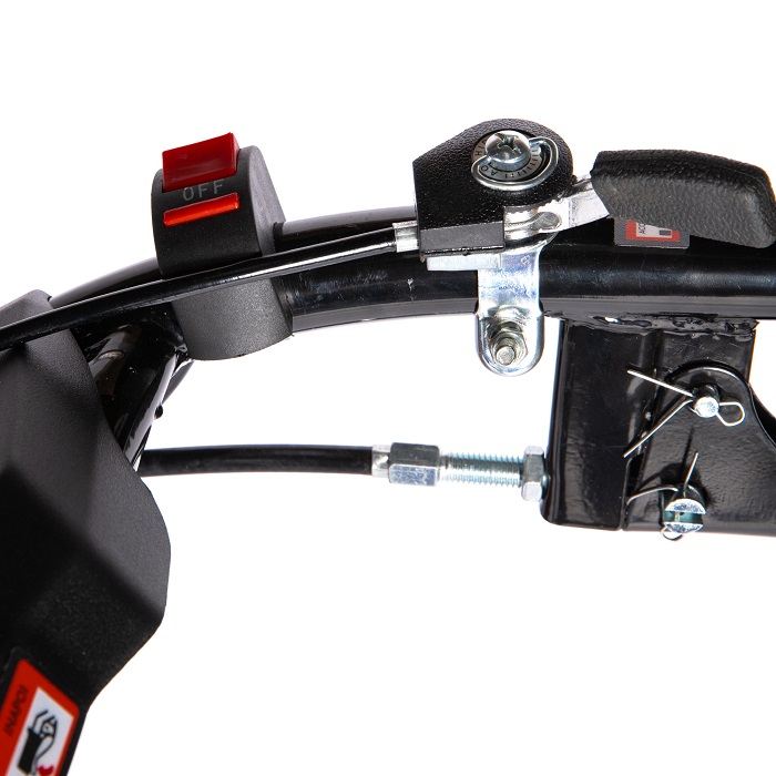 Motocultor DETOOLZ DZ-MT1004-S001-G01, motor benzina 4T, 212 CC, 8.5 CP, 4 viteze, pornire manuala, cu roti cauciuc