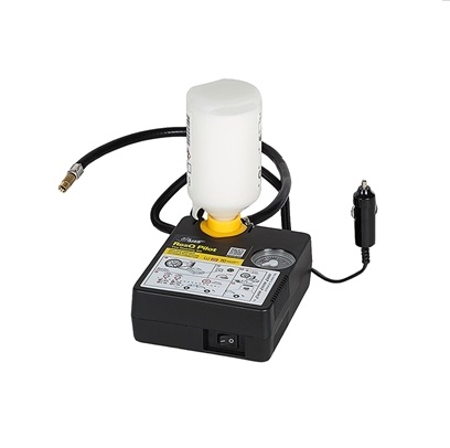 Kit compresor auto si solutie etansare AIRMAN ResQ Pilot 71-047, alimentare priza auto 12V, 6W, 6.2 bar, debit aer 6 l/min