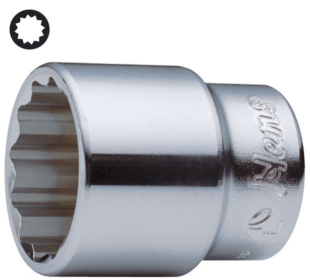 Cheie tubulara de impact HANS 6402M/46, profil bi-hexagonal, prindere 3/4 inch, dimensiune 46 mm, lungime 68 mm
