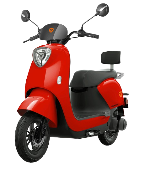 Scuter electric YADEA M6 079992, far LED, acumulator Graphene 72 V, 26 Ah, autonomie 90 km, viteza maxima 45 km/h, capacitate maxima incarcare 150 kg, rosu