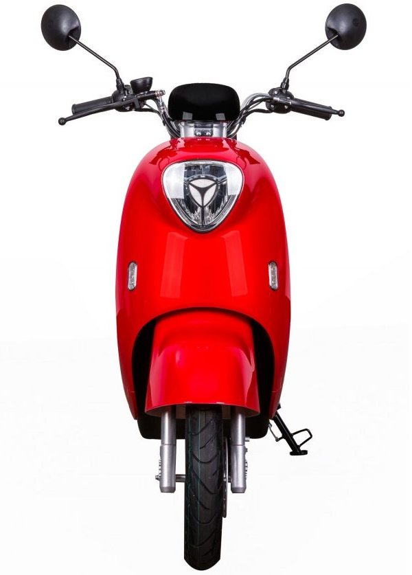 Scuter electric YADEA M6 079992, far LED, acumulator Graphene 72 V, 26 Ah, autonomie 90 km, viteza maxima 45 km/h, capacitate maxima incarcare 150 kg, rosu