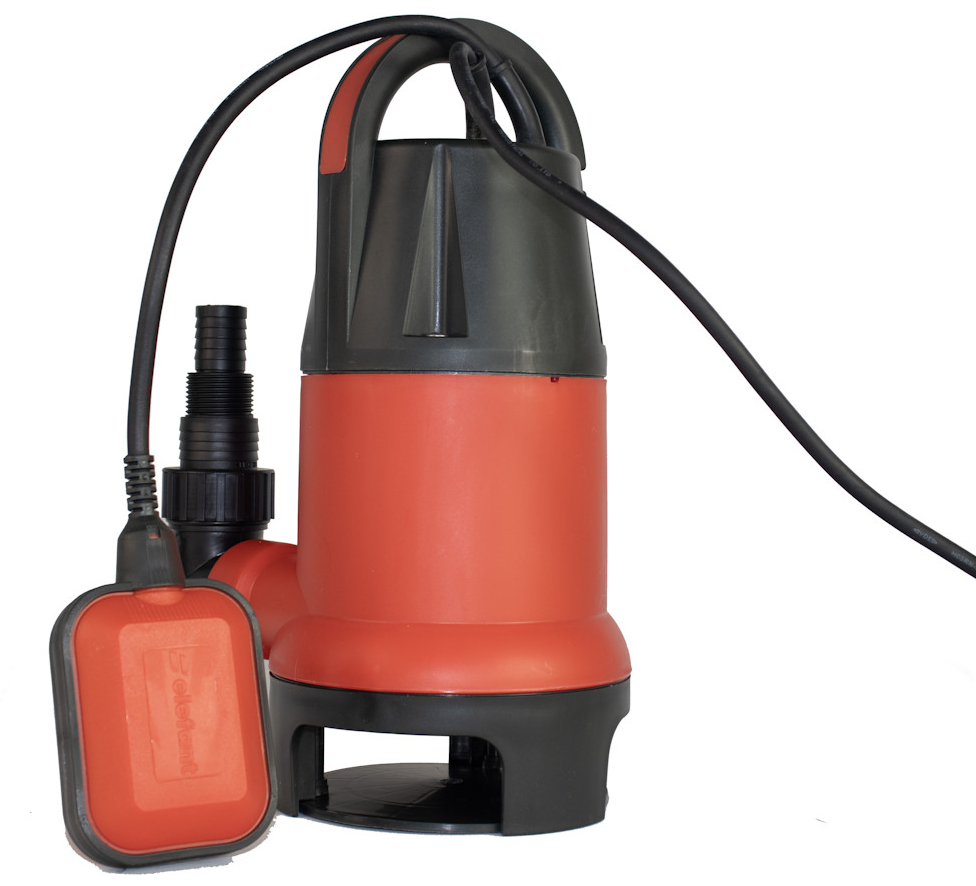 Pompa submersibila pentru apa murdara ELEFANT QDP750 13541, 750 W, debit max 11000 l/h, inaltime max pompare 7.5 m, racord 1 inch, lungime cablu alimentare 7 m
