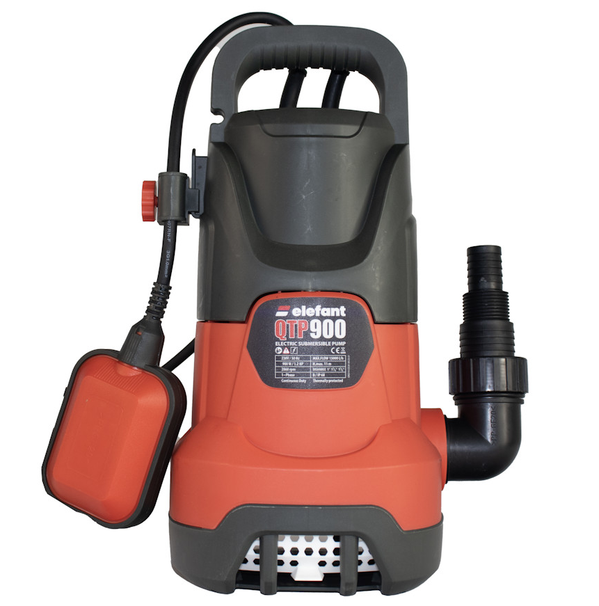 Pompa submersibila pentru apa murdara ELEFANT QTP900 13543, 900 W, debit max 15000 l/h, inaltime max pompare 11 m, adancime max 7 m, racord 1 inch