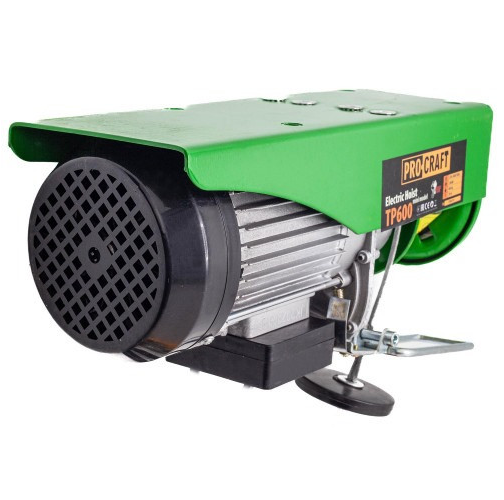Troliu electric PROCRAFT TP600 Mini Electric Hoist 13414, 1200 W, greutate max ridicare 600 kg, inaltimme maxima 20 m