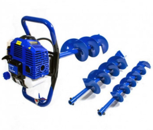 Motoburghiu pentru pamant HYUNDAI HY-EA520, motor benzina 51.7 CC, 2.2 CP, 7500 rpm, 3 x burghie 100, 150, 200 mm