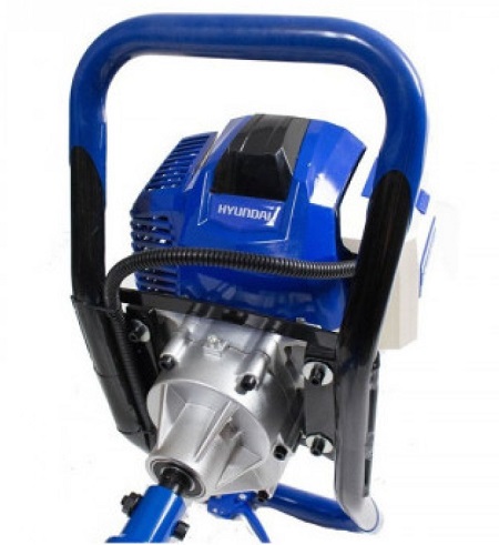 Motoburghiu pentru pamant HYUNDAI HY-EA520, motor benzina 51.7 CC, 2.2 CP, 7500 rpm, 3 x burghie 100, 150, 200 mm