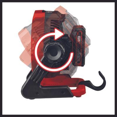 Ventilator pe acumulator EINHELL GE-CF 18/2200 Li, 18V, diametru 180 mm, turatie 1200-2200 rpm, pivotant, fara acumulator, fara incarcator