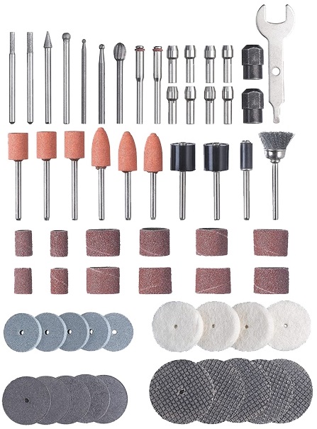 Set 61 accesorii pentru slefuire si gravura EINHELL KWB 49510950, pentru lemn si metal