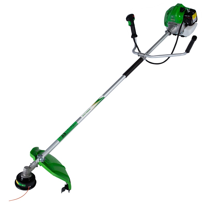 Motocositoare pe benzina MICUL FERMIER GF-1310-S001-G02, motor 2T, 43 CC, 3.4 CP, taiere cu fir 42 cm, cu disc 3 taisuri, tambur fir, curea, bidon