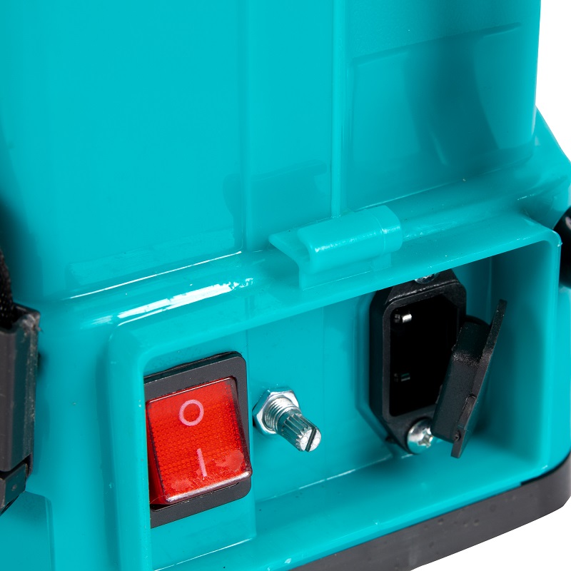 Pompa de stropit 2 in 1 DETOOLZ DZ-PA1007-S001-G01, volum rezervor 16 litri, debit 2.6 l/min, presiune 5.5 bar, actionare manuala + acumulator 8 Ah