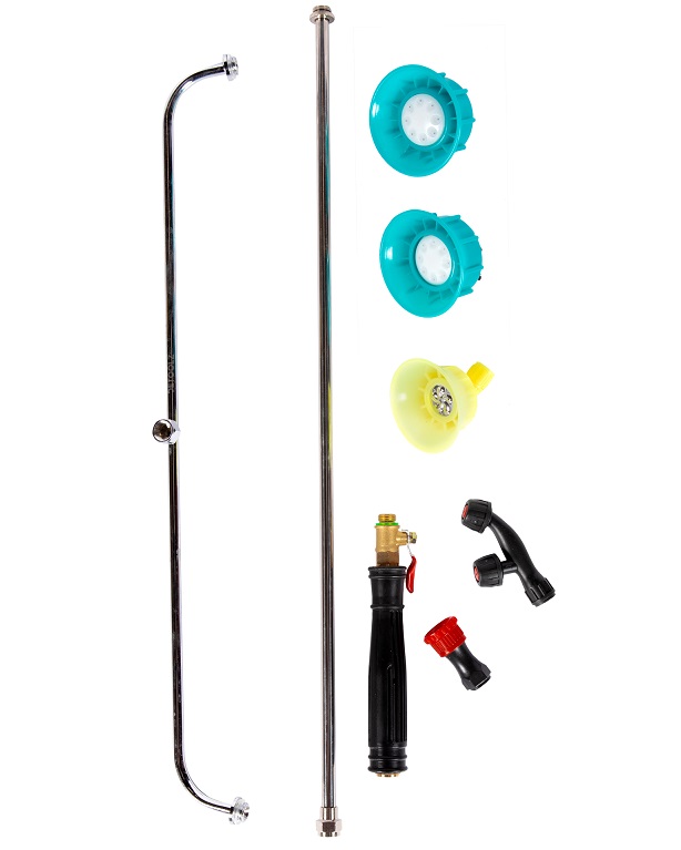 Pompa de stropit cu acumulator DETOOLZ DZ-PA1006-S001-G01, 8 Ah, volum rezervor 16 litri, debit 2.6 l/min, presiune 5.5 bar, tija 56-97 cm
