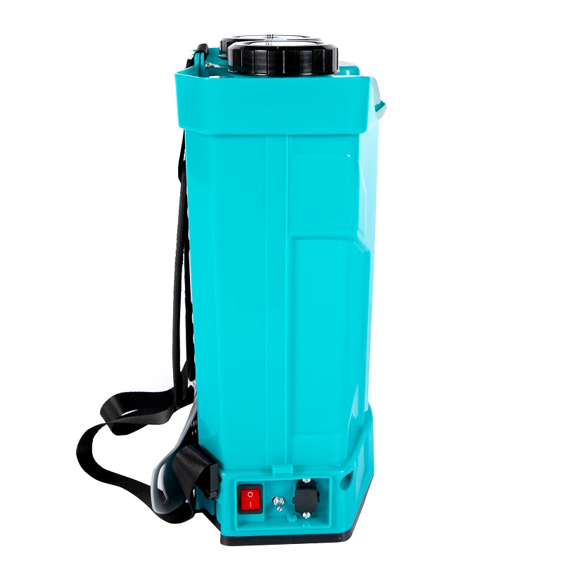 Pompa de stropit cu acumulator DETOOLZ DZ-PA1006-S001-G01, 8 Ah, volum rezervor 16 litri, debit 2.6 l/min, presiune 5.5 bar, tija 56-97 cm