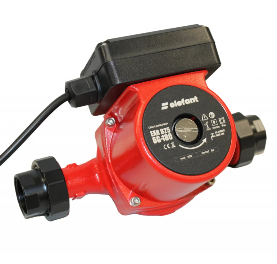 Pompa de recirculare apa ELEFANT EXR32 6G-180 13862, 100 W, debit 60 l/min, inaltime maxima 6.5 m, racord 1 inch, cu panou de control