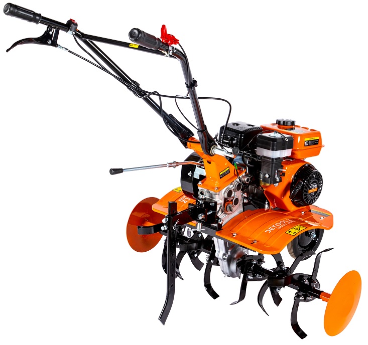Motocultor DETOOLZ DZ-MT1002-S001-G01, motor benzina 4T, 212 CC, 8 CP, 3 viteze, latime lucru 85 cm, adancime lucru 29 cm, pornire manuala, fara roti