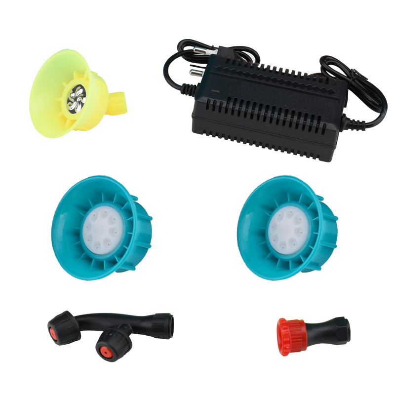 Pompa de stropit cu acumulator DETOOLZ DZ-PA1011-S001-G01, 8 Ah, volum rezervor 20 litri, debit 2.6 l/min, presiune 5.5 bar, tija 56-97 cm