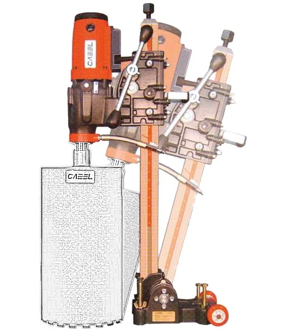 Masina de carotat CABEL CSN-6A-BA, 2100 W, cu suport cu reglaj unghi +/-60 grade, diametru maxim gaurire 152 mm, turatie 820 rpm