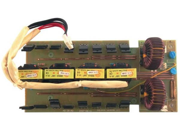 Placa cu transformatoare ProWELD PWPD-25A0, echipat cu diode redresoare si transformatoare, 265 x 130 x 50 mm, pentru invertoare trifazate MMA