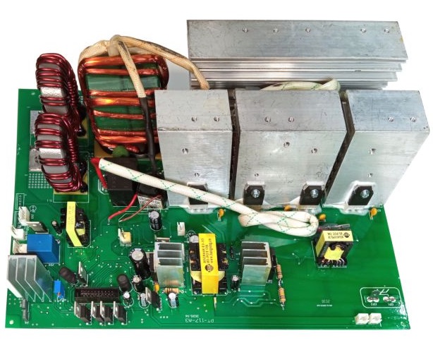 Placa de baza ProWELD PWPT-117A3, curent DC 300V/AC 230V redresat, tensiune 24V, echipata cu IGBT, 310 x 230 x 80 mm, pentru invertor MIG-1050e