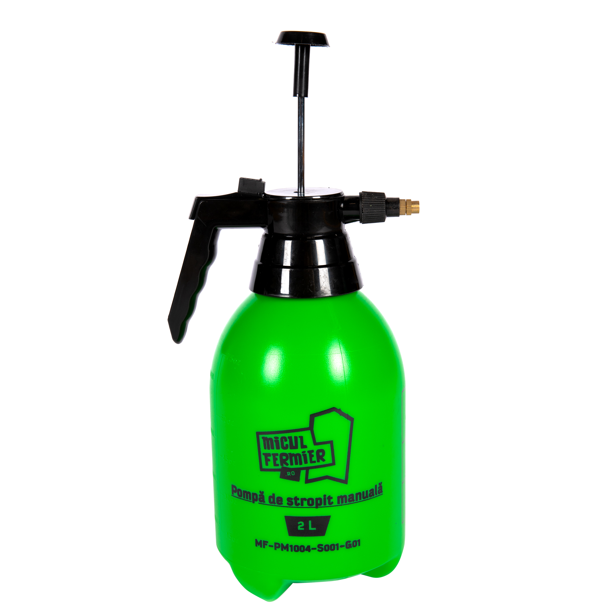 Pompa de stropit manuala MICUL FERMIER MF-PM1004-S001-G01, volum rezervor 2 litri, debit 1-2 l/min, 2 bar