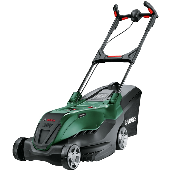Masina electrica pentru tuns iarba BOSCH AdvancedRotak 36V-44-750 06008B9G01, latime taiere 44 cm, cos colector 50 litri, 1 x acumulator Li-Ion, 36 V, 4 Ah
