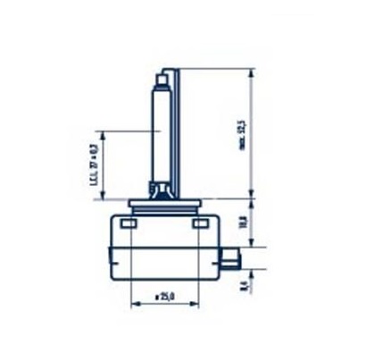 Bec xenon NARVA 84010, tip D1S, soclu Pk32d-2, 35 W, 85 V, xenon 4000K