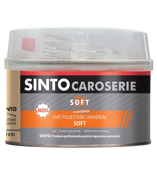 Chit de umplere soft SINTO 11140, poliesteric, 1000 ml, 1.8 kg, culoare ocru