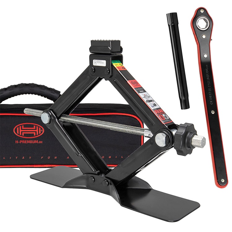 Cric auto mecanic HEYNER Premium Black Edition 347350, capacitate ridicare 1.5 tone, pentru multe modele BMW, cu husa depozitare