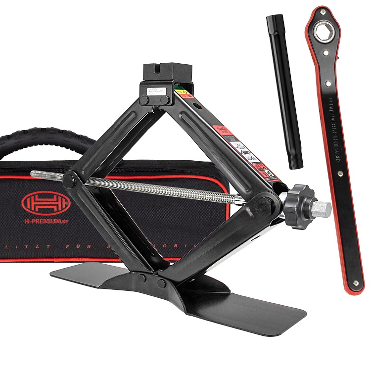 Cric auto mecanic HEYNER Premium Black Edition 347330, capacitate ridicare 2 tone, pentru multe modele VW, cu husa depozitare