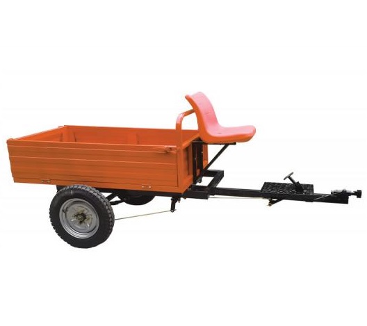 Remorca pentru motocultor VILLAGER TT 500 082505, arcuri cu lame, capacitate maxima incarcare 500 kg, distanta dintre axe 1000 mm