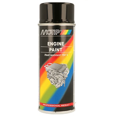 Spray vopsea auto pentru motor MOTIP 315071, negru, recipient 400 ml