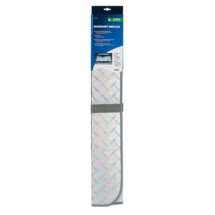 Parasolar pliabil pentru parbriz LAMPA Diamant-Reflex 66847, 140 x 80 cm, reflectorizant