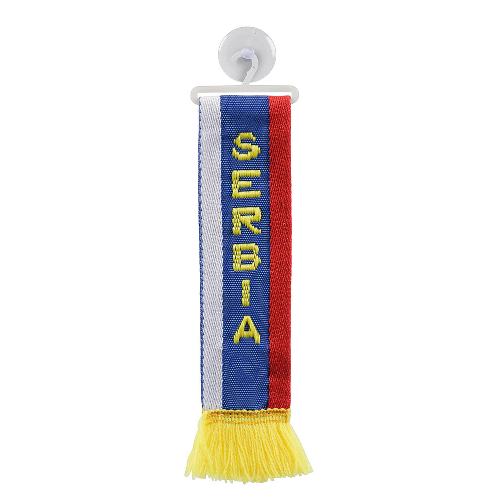 Steag ornamental auto LAMPA 97896, Serbia, textil, prindere cu ventuza