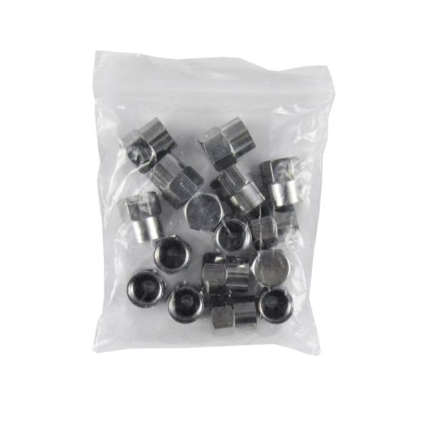 Set 16 capace pentru ventil auto JBM 11903, din aluminiu