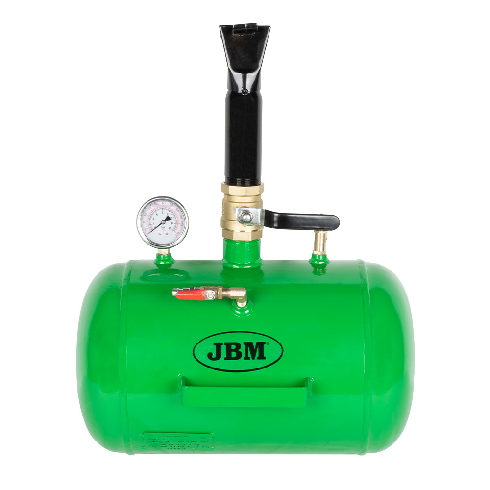 Aparat pentru montare anvelope pe jante JBM 52552, presiune maxima 10 bari, 145 psi, volum rezervor 18 litri
