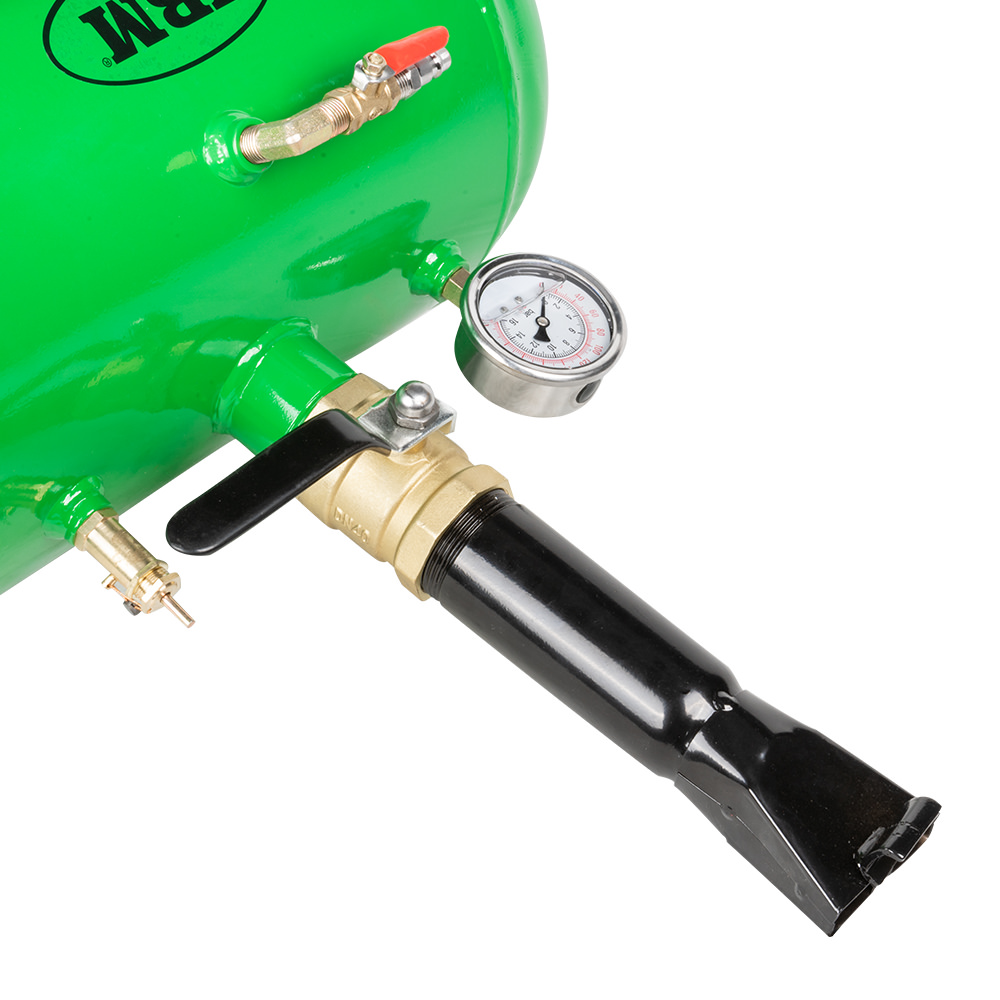 Aparat pentru montare anvelope pe jante JBM 52552, presiune maxima 10 bari, 145 psi, volum rezervor 18 litri