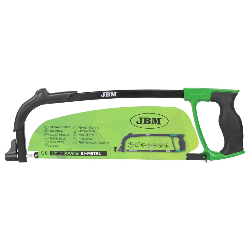 Fierastrau manual JBM 52831, lungime 300 mm, 12 inch, 24 dinti, maner cauciucat