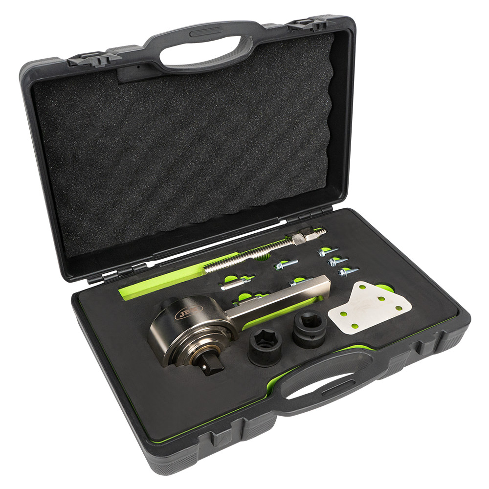 Kit multiplicator cuplu 5:1 JBM 54260, 2 x tubulara cap patrat 1/2 inch, 3/4 inch, prize impact 21, 24 mm, pentru arbore cotit motor Ford Ecoboost