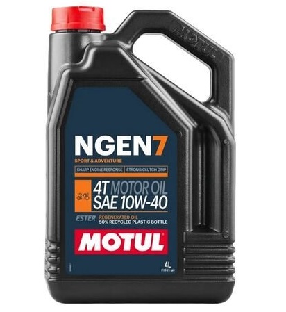 Ulei motor moto MOTUL NGEN 7 10W40 4T 111836, volum 4 litri, sintetic