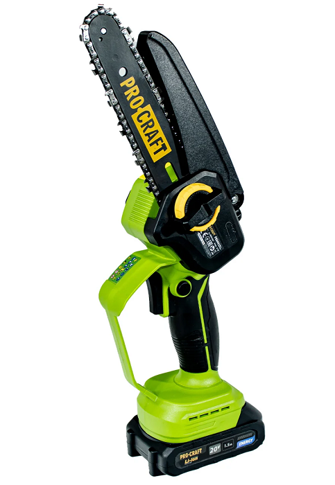 Fierastrau cu lant pe acumulator PROCRAFT PKA44 14198, lungime lama 150/200 mm, 2 x lame, 2 x lanturi, incarcator, 1 x acumulator 21V, 1.5 Ah