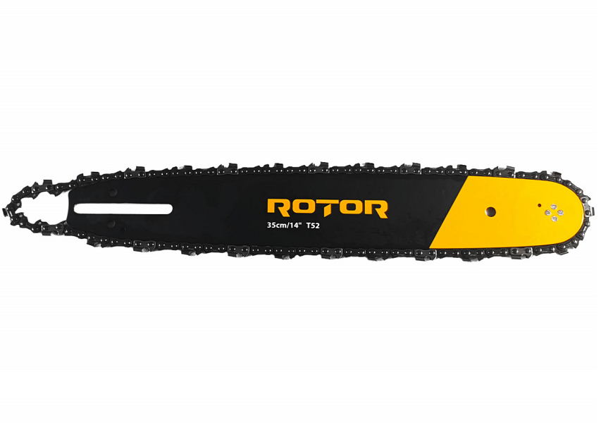 Set lama si 2 lanturi pentru drujba ROTOR 14179, lungime lama 35 cm, 14 inch, pas lant 3/8 inch, pinteni T52, 26 dinti