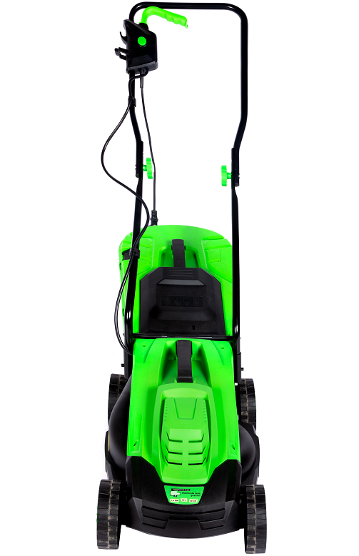 Masina electrica pentru tuns gazon MICUL FERMIER MF-TG1003-S001-G01, 1.2 kW, latime taiere 32 cm, 3 nivele taiere, 25-65 mm, cos colector 30 litri