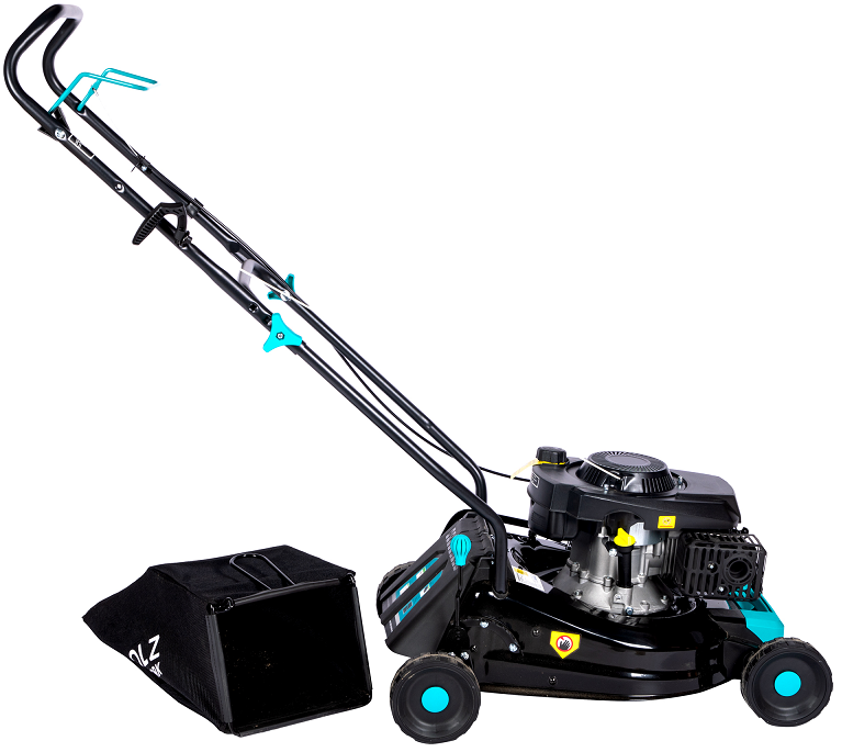 Masina de tuns gazon DETOOLZ DZ-TG1003-S001-G01, motor benzina 4T, 146 CC, 3.5 CP, latime taiere 46 cm, 7 nivele, 25-70 mm, cos colector 50 litri