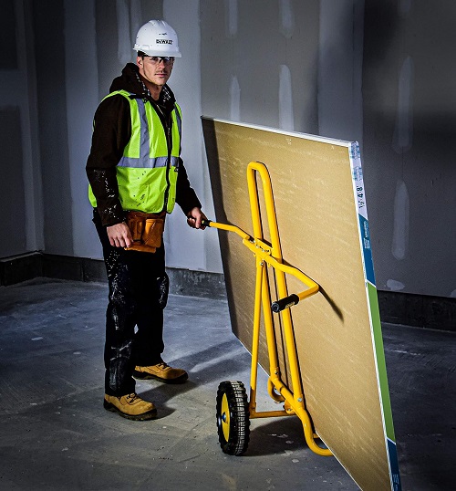 Carucior pentru transport placi gips-carton DeWALT DXWT-202, greutate sustinuta 500 kg, 225 x 440 x 1050 mm