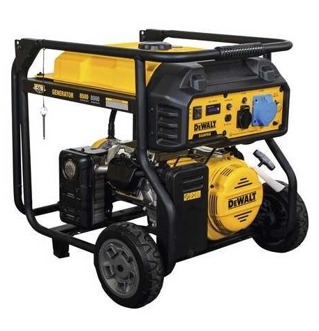 Generator curent electric monofazic DeWALT DXGNP85E, motor benzina 4T, 456 CC, 16 CP, putere max 8500 W, rezervor 28 litri