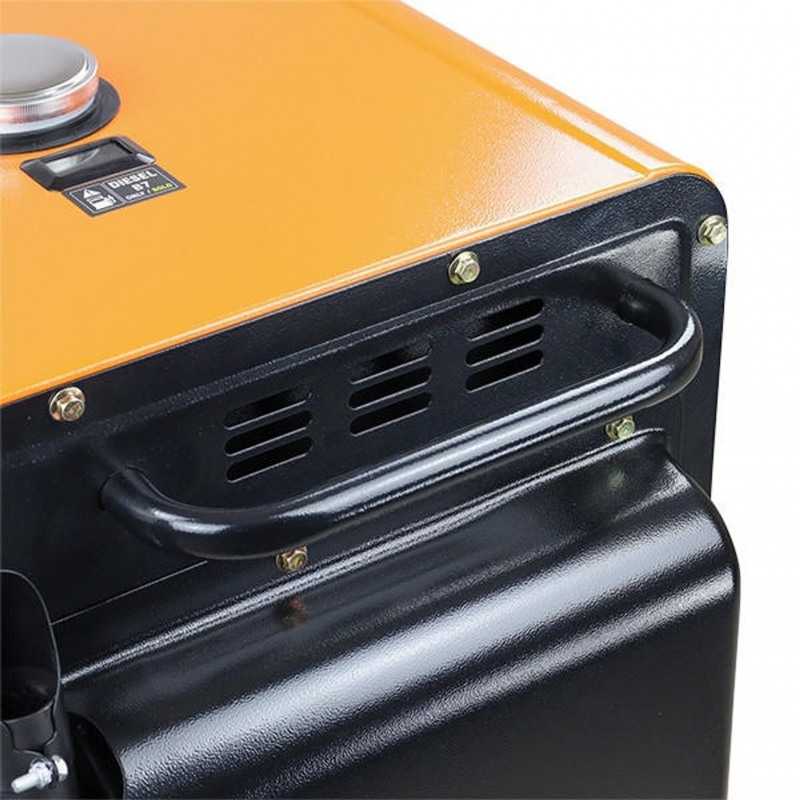 Generator curent electric monofazic BLACK+DECKER BXGND5300E + mufa ATS, motor diesel 4T, 12 CP, putere max 5300 W, cu AVR