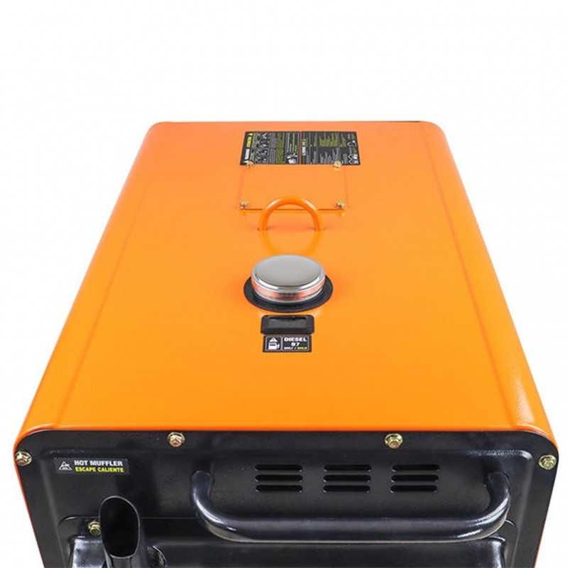 Generator curent electric monofazic BLACK+DECKER BXGND5300E + mufa ATS, motor diesel 4T, 12 CP, putere max 5300 W, cu AVR